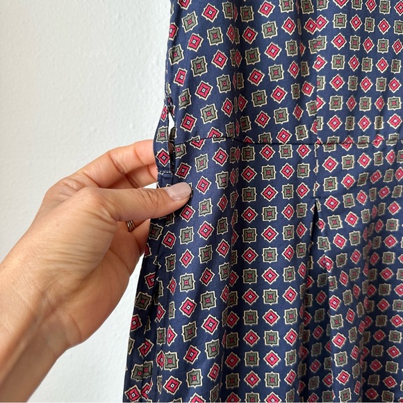 Brooks Brothers// Bris Cotton Short Dress Navy Size 14 - Picture 5 of 14